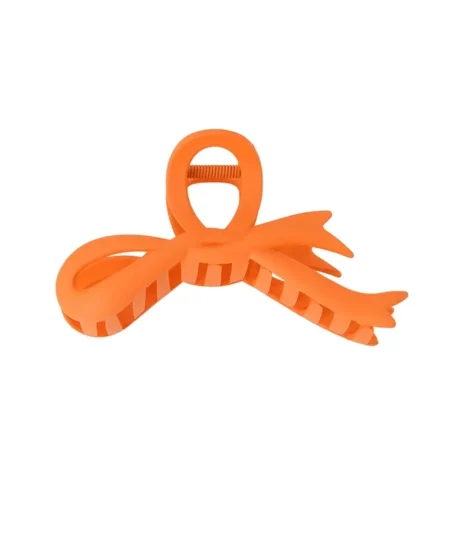 Oranje strik haarklem