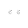Druppel oorbellen klein, stainless steel, lengte 2,2 cm, in zilver kleurig,