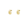Druppel oorbellen klein, stainless steel, lengte 2,2 cm, in goud kleurig,