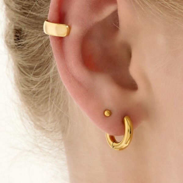 Earcuff dailly, Earcuff, koper, 46mm breed, goud kleurig,