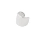 Earcuff casual, earcuff, koper, 1 cm breed, zilver kleurig,