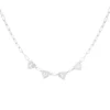 Loving link ketting, schakelketting, stainless steel, 39 + 5 cm, met 4 hartjes, in elk hartje een letter "LOVE", zilver keurig