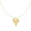 Ketting heartfelt charm, ketting, stainless steel, 45 + 5 cm, ketting heeft kleine bolletjes en een hartje hanger, goud kleurig