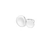 Ring cirkels groot, ring, stainless steel, onesize, zilver kleurig,