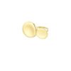 Ring cirkels groot, ring, stainless steel, onesize, goud kleurig,