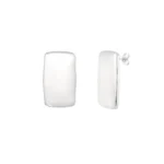 Delicate essence oorbellen, oorbellen, stainless steel, 3 bij 1,9 cm, zilver kleurig,