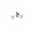 Rond oorknopje, oorknopjes, stainless steel, 0,4 mm, zilver kleurig,