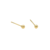 Oorstekers knopje, stainless steel, knopje van 0,2 mm, goud kleurig,