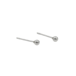Oorstekers knopje, stainless steel, knopje van 0,2 mm, zilver kleurig,