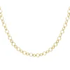 Ketting kleine en grote schakels, stainless steel, 39 + 5 cm, goud kleurig