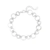 Armband kleine en grote schakels, stainless steel, 16 + 3 cm, zilver kleurig