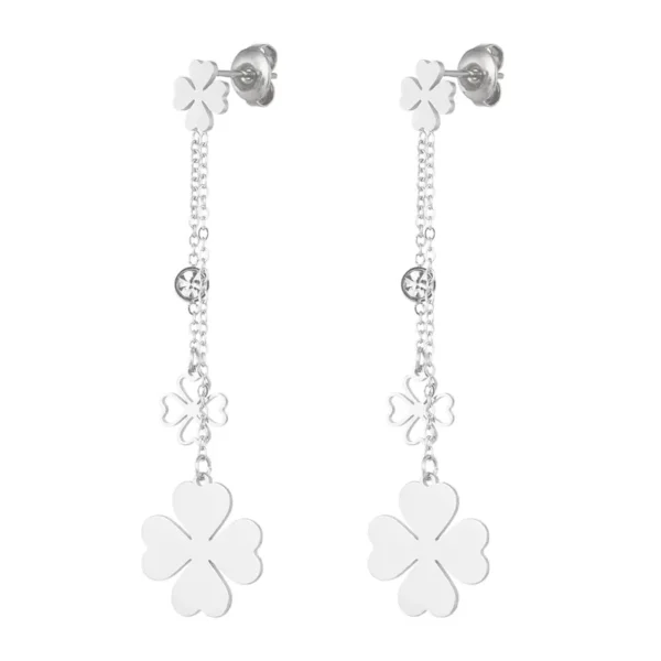 Hangende oorbellen klavertjes