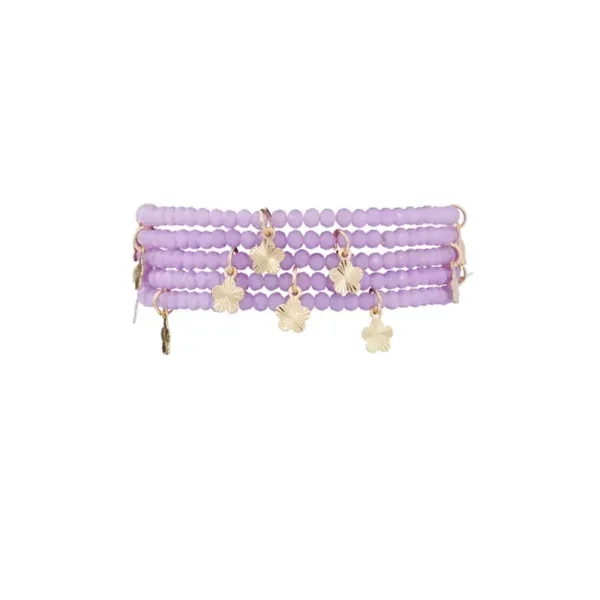 Armband met bloem bedels