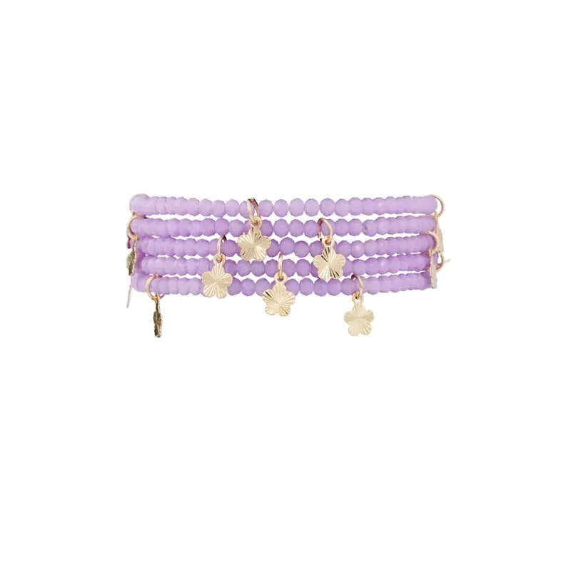 Armband met bloem bedels