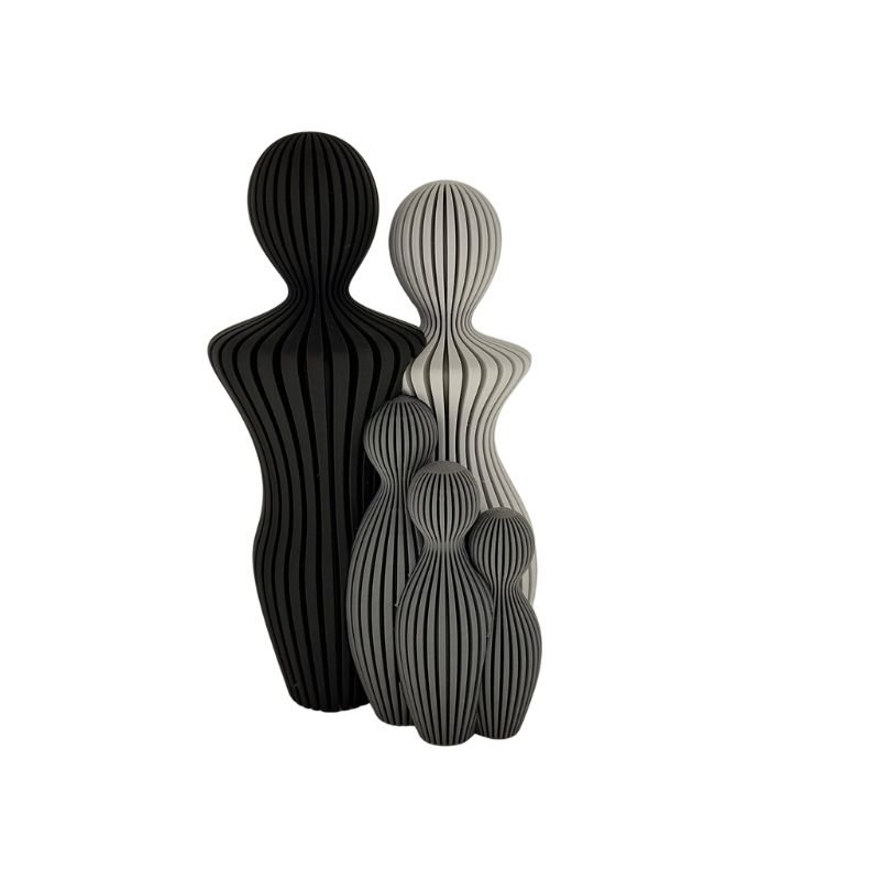 Familie 3 Kinderen, Kunststof,