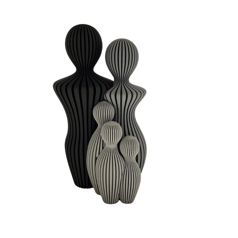 Familie 3 Kinderen, Kunststof,
