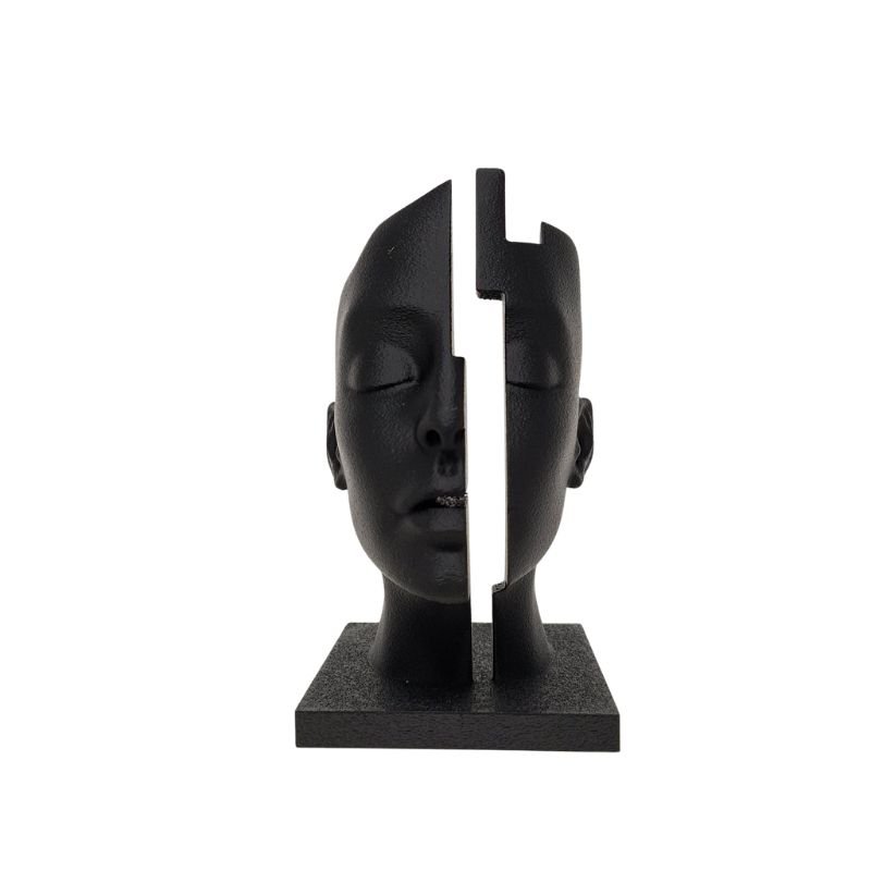 Sculpture Mind Cap, Zwart, 3D geprint, kunststof