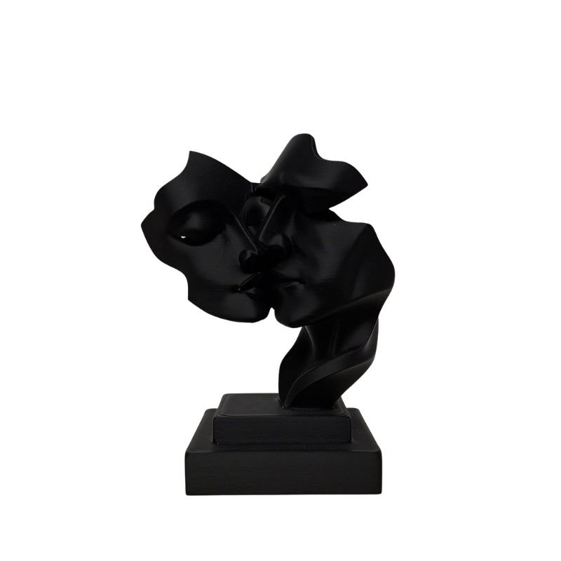 culpture Modern Loving, Zwart, 3D geprint, kunststof