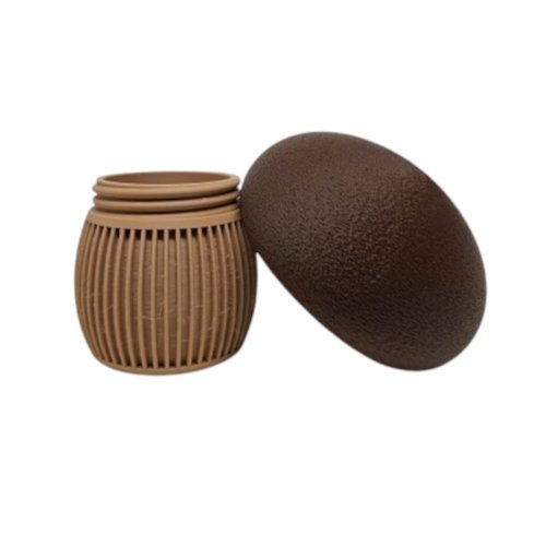 Paddenstoel met Deksel, Open, Donker Chocolade