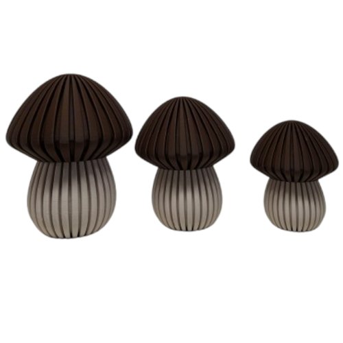 Paddenstoelen Rand-Dark Chocalate, 13,5cm, 12cm, 9cm,