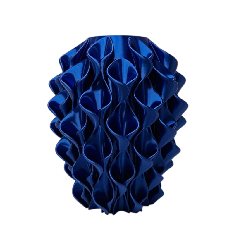 Lelie Blad Vaas, Lilypot, Blauw,