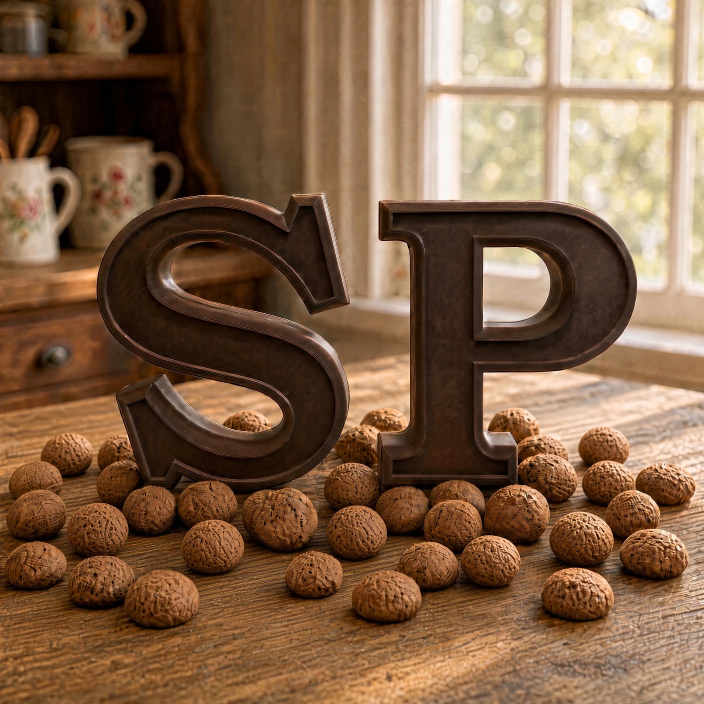 Chocolade Letter S of P
