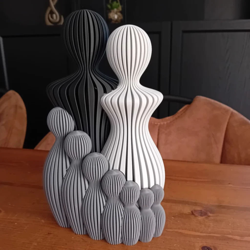 Familie beeld met 7 Kinderen,
