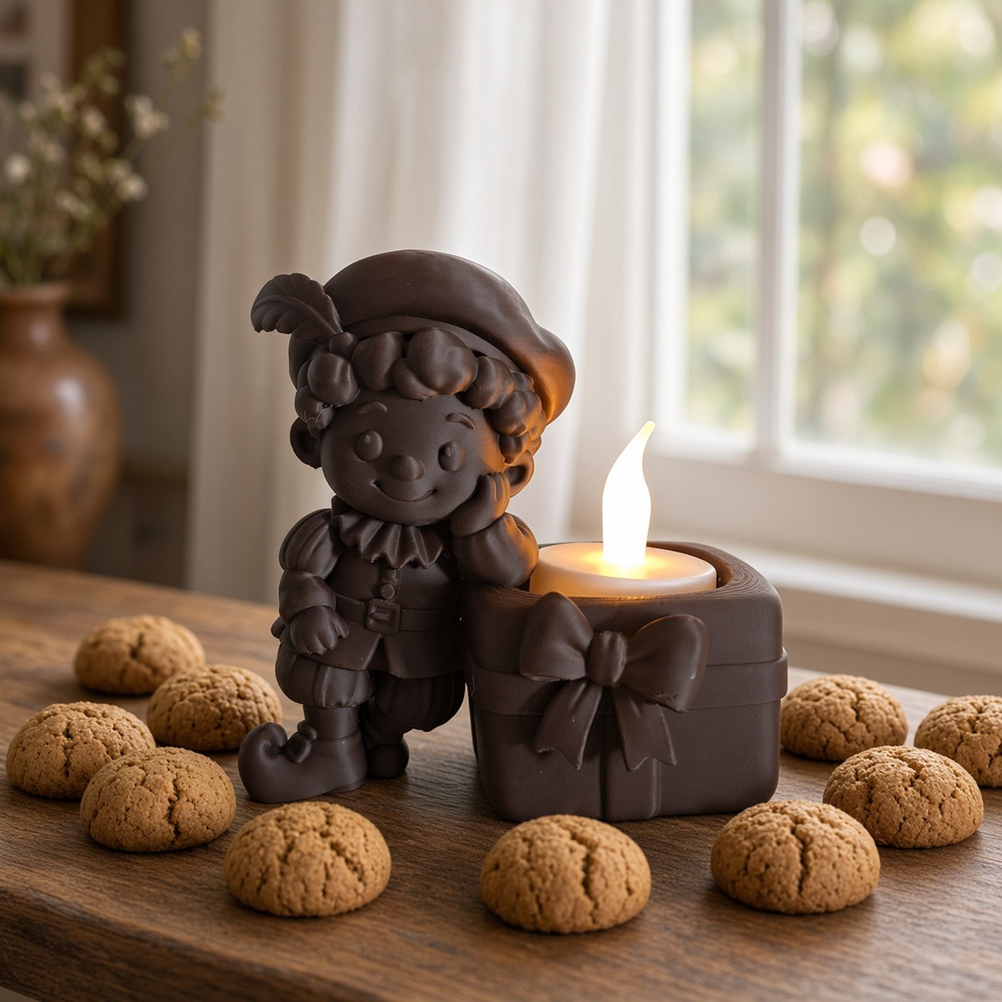 Led Zwarte Piet Donkergoud